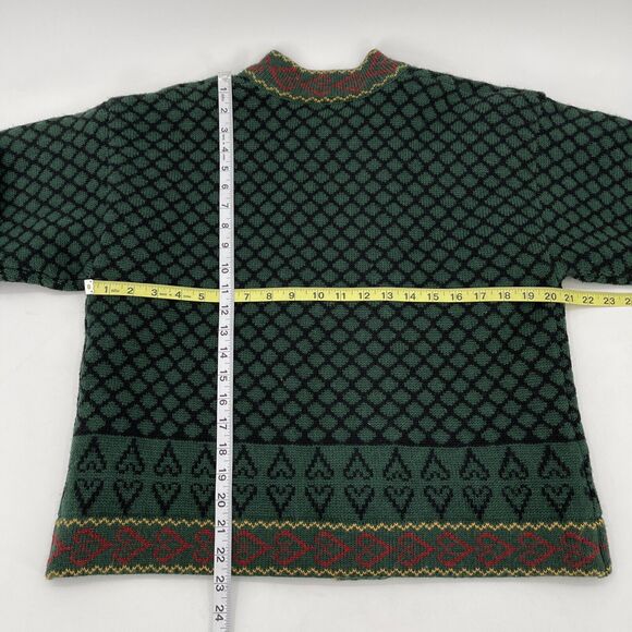 Northfjord of Norway Lined Wool Cardigan Sweater Womens‎ Large Green - Picture 6 of 8